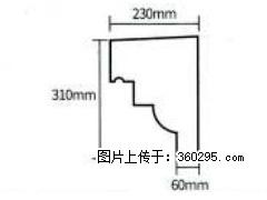 产品分解图型 - 檐口线，型号：SX311-YK-3，规格：230x310mm(3) - 沈阳三象EPS建材 sy.sx311.cc